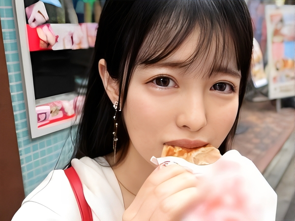 【素人】肉棒が好きすぎるビッチなコンカフェ嬢…嬉しそうにフェラしてヌルヌルのパイパンで騎乗位♡
