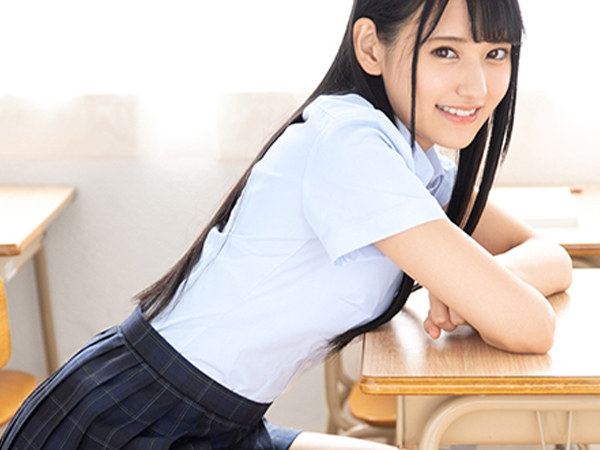 【黒髪ロングのJK】教室で制服美少女のオッパイをモミモミ！勃起チンポをフェラさせ、生ハメセックスで顔面にザーメンぶっかけ！ウブなJKがエッチな授業に夢中になっちゃう！♡
